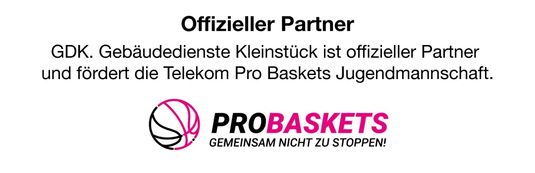 Offizieler Partner von Telekom Pro Baskets